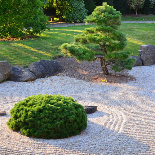 Exemple de jardin japonais, le jardin zen japonais