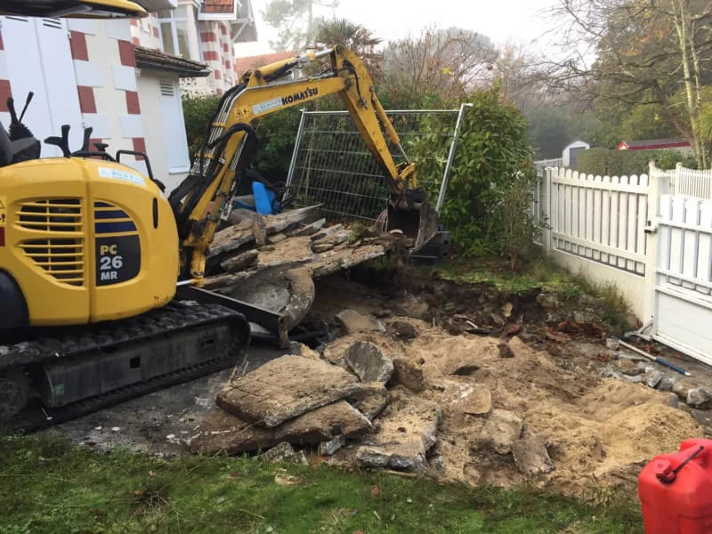 Dallage en opus incertum + amnagement de jardin (Arcachon ville d'hiver)