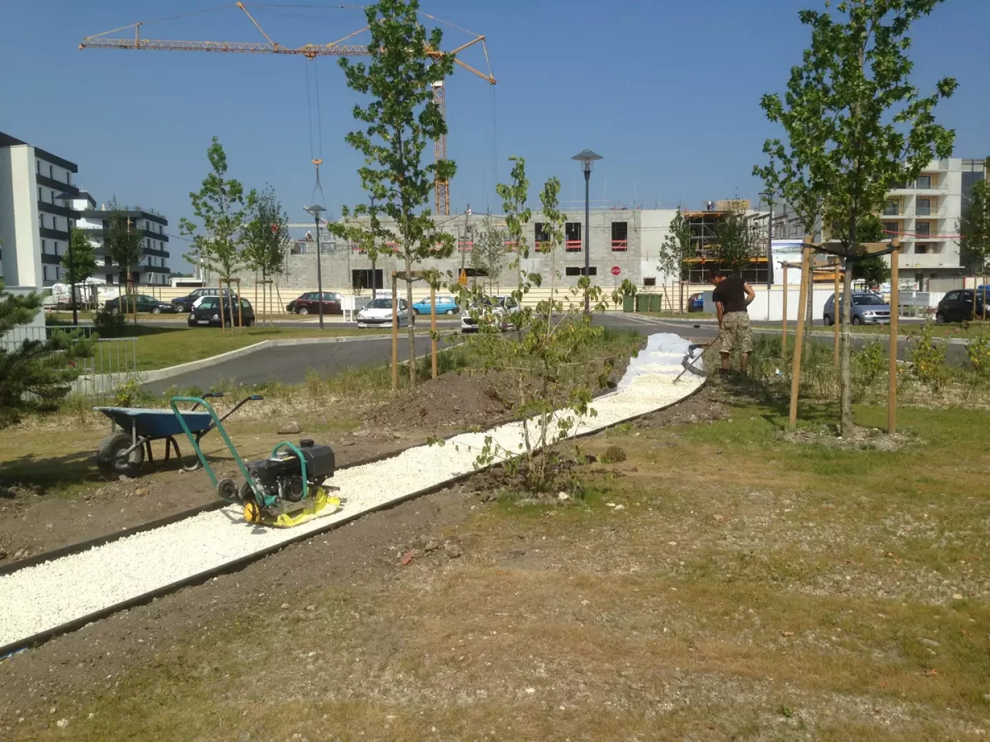 Aménagement des espaces verts de la SEMIB (Bruges)