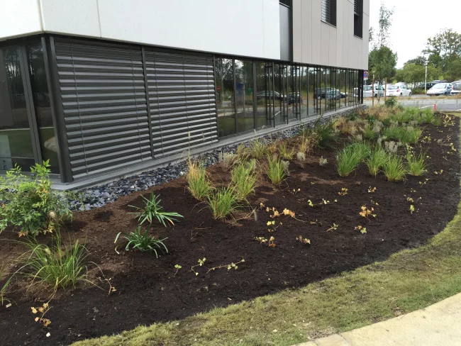Ralisation des espaces verts dun centre dappel